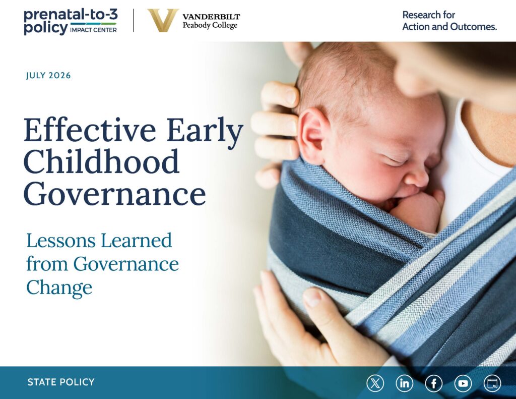 Early Childhood Governance Lessons Learned brief cover