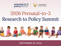 Banner that says "2026 Prenatal-to-3 Research to Policy Summit"