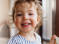 Little girl smiling